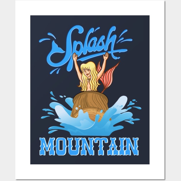 Splash on the mountain Wall Art by EnchantedTikiTees